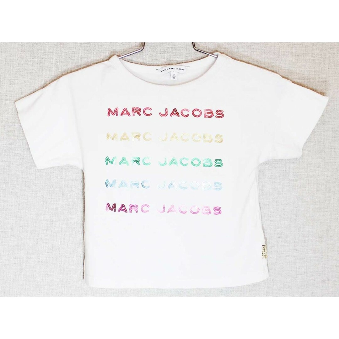 MARC BY MARC JACOBS(マークバイマークジェイコブス)の[リトルマークジェイコブス/Little Marc Jacobs]86cm 半袖カットソー/半袖Tシャツ 白【中古】子供服 キッズ kids ベビー服 baby 女の子 夏 605032 tops キッズ/ベビー/マタニティのベビー服(~85cm)(Ｔシャツ)の商品写真