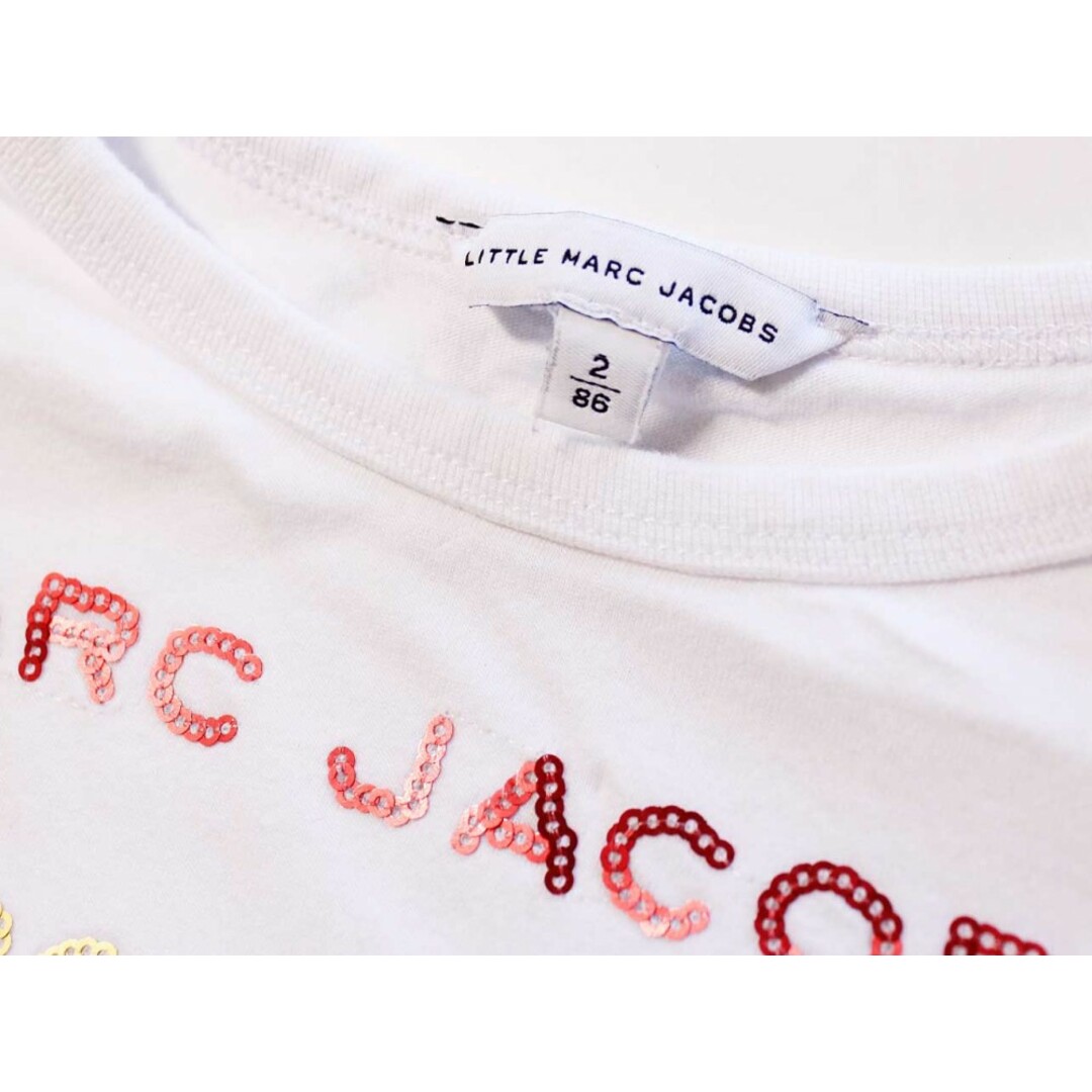 MARC BY MARC JACOBS(マークバイマークジェイコブス)の[リトルマークジェイコブス/Little Marc Jacobs]86cm 半袖カットソー/半袖Tシャツ 白【中古】子供服 キッズ kids ベビー服 baby 女の子 夏 605032 tops キッズ/ベビー/マタニティのベビー服(~85cm)(Ｔシャツ)の商品写真