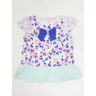 ミキハウス(mikihouse)の☆ミキハウス/mikihouse☆90cm 半袖Tシャツ/半袖カットソー 白×グリーン系 【中古】子供服 キッズ kids ベビー服 baby 女の子 夏 524032 tops(Ｔシャツ)