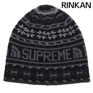 シュプリーム(Supreme)のシュプリーム ×ノースフェイス THE NORTH FACE  22AW  TS FAIRE ISLE BEANIE ロゴ総柄ニットビーニー メンズ(ニット帽/ビーニー)