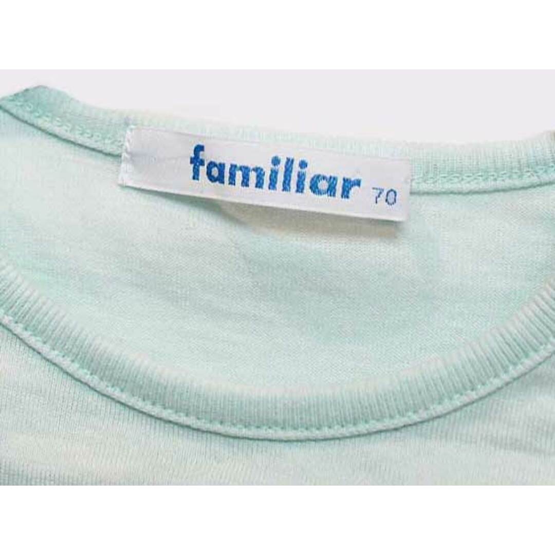 familiar(ファミリア)の【春物 新入荷!】[ファミリア/familiar]70cm 長袖カットソー/長袖Tシャツ/ロンT ブルー【中古】子供服 キッズ kids ベビー服 baby 男の子 女の子 春 tops 803042 キッズ/ベビー/マタニティのベビー服(~85cm)(Ｔシャツ)の商品写真