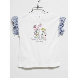 ミキハウス(mikihouse)の‡ミキハウス/mikihouse‡90cm 半袖Tシャツ/半袖カットソー 白系【中古】子供服 キッズ kids ベビー服 baby 女の子 夏 524032 tops(Ｔシャツ)