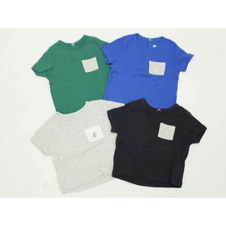 プチバトー(PETIT BATEAU)の◇プチバトー/PETIT BATEAU◇67cm 半袖Tシャツ/半袖カットソー4点set 緑＆青＆グレー＆濃紺【中古】【ネット限定】子供服 キッズ kids ベビー服 baby 男の子 夏 106032 tops(Ｔシャツ)