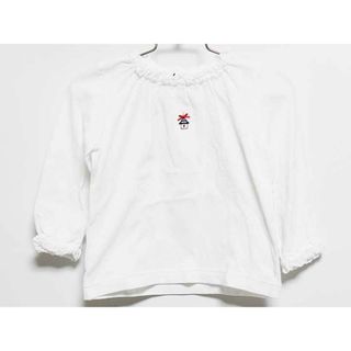 ファミリア(familiar)の【春物 新入荷!】‡ファミリア/familiar‡90cm 長袖Tシャツ/長袖カットソー/ロンT 白系【中古】子供服 キッズ kids ベビー服 baby 女の子 春 tops 803042(Ｔシャツ)