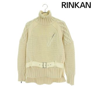 サカイ(sacai)のサカイ  20SS  CHUNKY KNIT FABRIC COMBO PULLOVER 20-05279 素材切替チャンキーニット レディース 2(ニット/セーター)