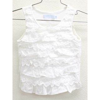 ◇タルティーヌエショコラ/Tartine et Chocolat◇80cm ノースリーブカットソー/Tシャツ 白【中古】子供服 キッズ kids ベビー baby 女の子 夏 416022 tops