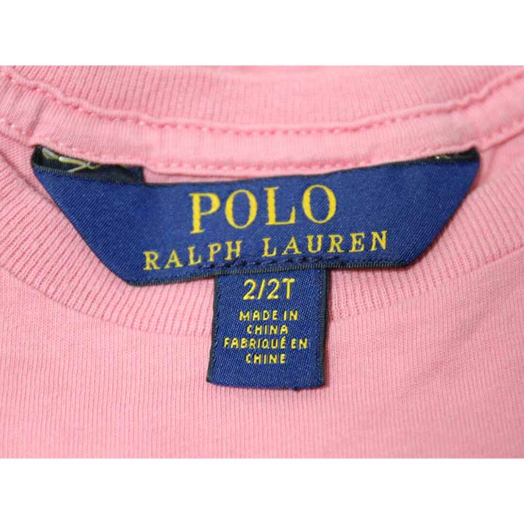 Ralph Lauren(ラルフローレン)の《ラルフローレン/Ralph Lauren》90cm 半袖Tシャツ/半袖カットソー ピンク【中古】子供服 キッズ kids ベビー服 baby 女の子 夏 615032 tops キッズ/ベビー/マタニティのベビー服(~85cm)(Ｔシャツ)の商品写真