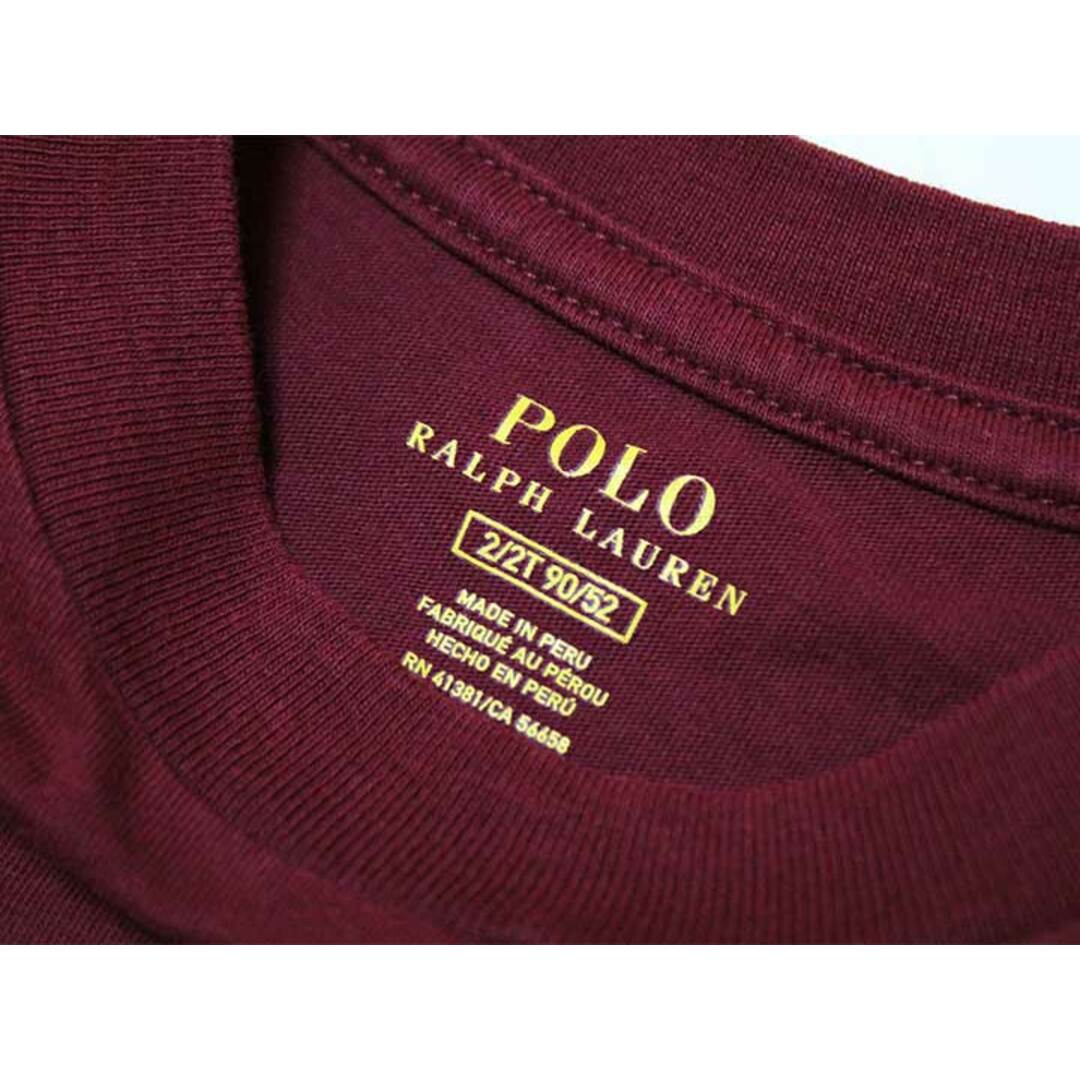 Ralph Lauren(ラルフローレン)の‡ラルフローレン/Ralph Lauren‡90cm 半袖Tシャツ/半袖カットソー えんじ【中古】子供服 キッズ kids ベビー服 baby 男の子 夏 615032 tops キッズ/ベビー/マタニティのベビー服(~85cm)(Ｔシャツ)の商品写真