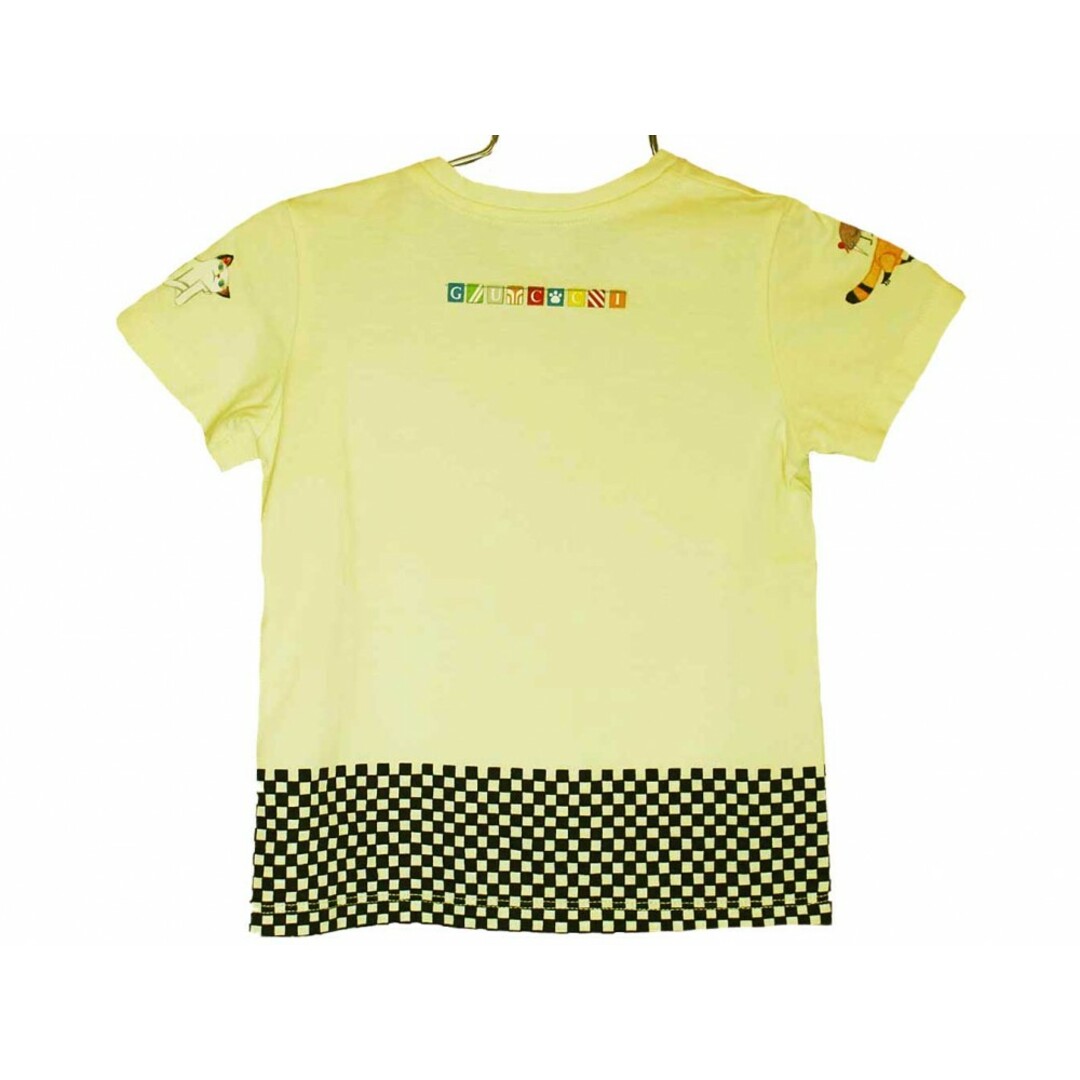 Gucci(グッチ)の[グッチ/GUCCI]82cm 半袖カットソー/半袖Tシャツ アイボリー×黒【中古】子供服 キッズ kids ベビー服 baby 男の子 夏 605032 tops キッズ/ベビー/マタニティのベビー服(~85cm)(Ｔシャツ)の商品写真