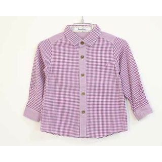 ファミリア(familiar)の【春物 新入荷!】〓ファミリア/familiar〓90cm 長袖シャツ 紫×白 【中古】子供服 キッズ kids ベビー baby  女の子 春 tops 803042(シャツ/カットソー)