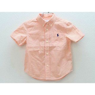 ラルフローレン(Ralph Lauren)の▽ラルフローレン/Ralph Lauren▽90cm 半袖シャツ オレンジ×白【中古】子供服 キッズ kids ベビー服 baby 男の子 夏 215032 tops(シャツ/カットソー)