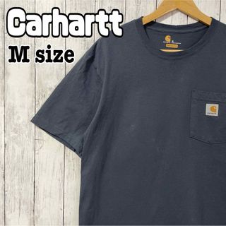 カーハート(carhartt)のCarhartt カーハート ポケットtシャツ 半袖 紺色 ネイビー 海外古着(Tシャツ/カットソー(半袖/袖なし))