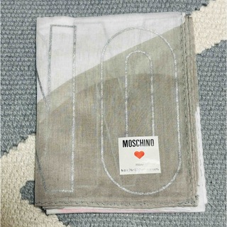 モスキーノ(MOSCHINO)の新品未使用　モスキーノ　ハンカチ　綿(コットン)100% (ハンカチ)