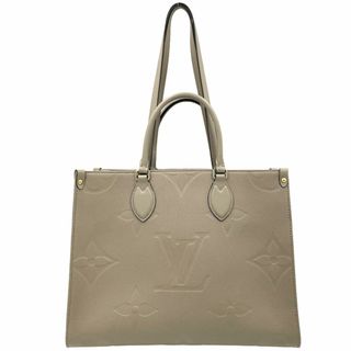 ルイヴィトン(LOUIS VUITTON)の【在庫一掃】LOUIS VUITTON ルイヴィトン トートバッグ モノグラムアンプラント オンザゴーMM ハンドバッグ ショルダーバッグ 肩掛け ベージュ かばん 鞄 M45607    トゥルトレール ゴールド金具 レディース 美品【中古品】(トートバッグ)