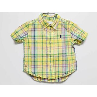 ラルフローレン(Ralph Lauren)の‡ラルフローレン/Ralph Lauren‡80cm 半袖シャツ 黄色×グリーン【中古】子供服 キッズ kids ベビー服 baby 男の子 夏 615032 tops(シャツ/カットソー)