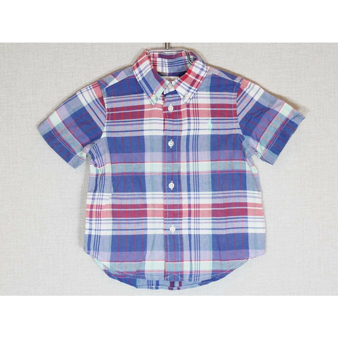 Ralph Lauren(ラルフローレン)の[ラルフローレン/Ralph Lauren]85cm 半袖シャツ ブルー系【中古】子供服 キッズ kids ベビー服 baby 男の子 夏 615032 tops キッズ/ベビー/マタニティのベビー服(~85cm)(シャツ/カットソー)の商品写真