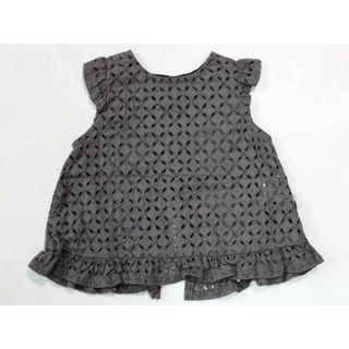 ☆ベベ/BeBe☆60-90cm 半袖ブラウス ブラウン 【中古】子供服 キッズ kids ベビー服 baby 女の子 夏 326032 tops(シャツ/カットソー)