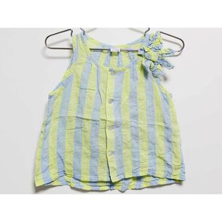 ハッカ(HAKKA)の‡ハッカ ベビー/HAKKA baby‡90cm ノースリーブブラウス ブルー×グリーン【中古】子供服 キッズ kids ベビー服 baby 女の子 夏 306032 tops(シャツ/カットソー)