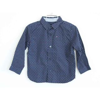 トミーヒルフィガー(TOMMY HILFIGER)の【春夏物 新入荷!】†トミーヒルフィガー/TOMMY HILFIGER†90cm(2T) 長袖シャツ 紺【中古】子供服 キッズ kids ベビー服 baby 男の子 女の子 春秋 tops 803042(シャツ/カットソー)