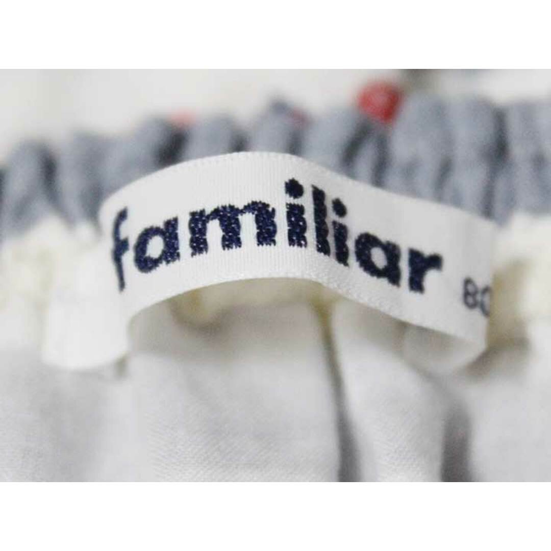 familiar(ファミリア)の《ファミリア/familiar》80cm 半袖ブラウス 紺×白系【中古】子供服 キッズ kids ベビー服 baby 女の子 夏 615032 tops キッズ/ベビー/マタニティのベビー服(~85cm)(シャツ/カットソー)の商品写真