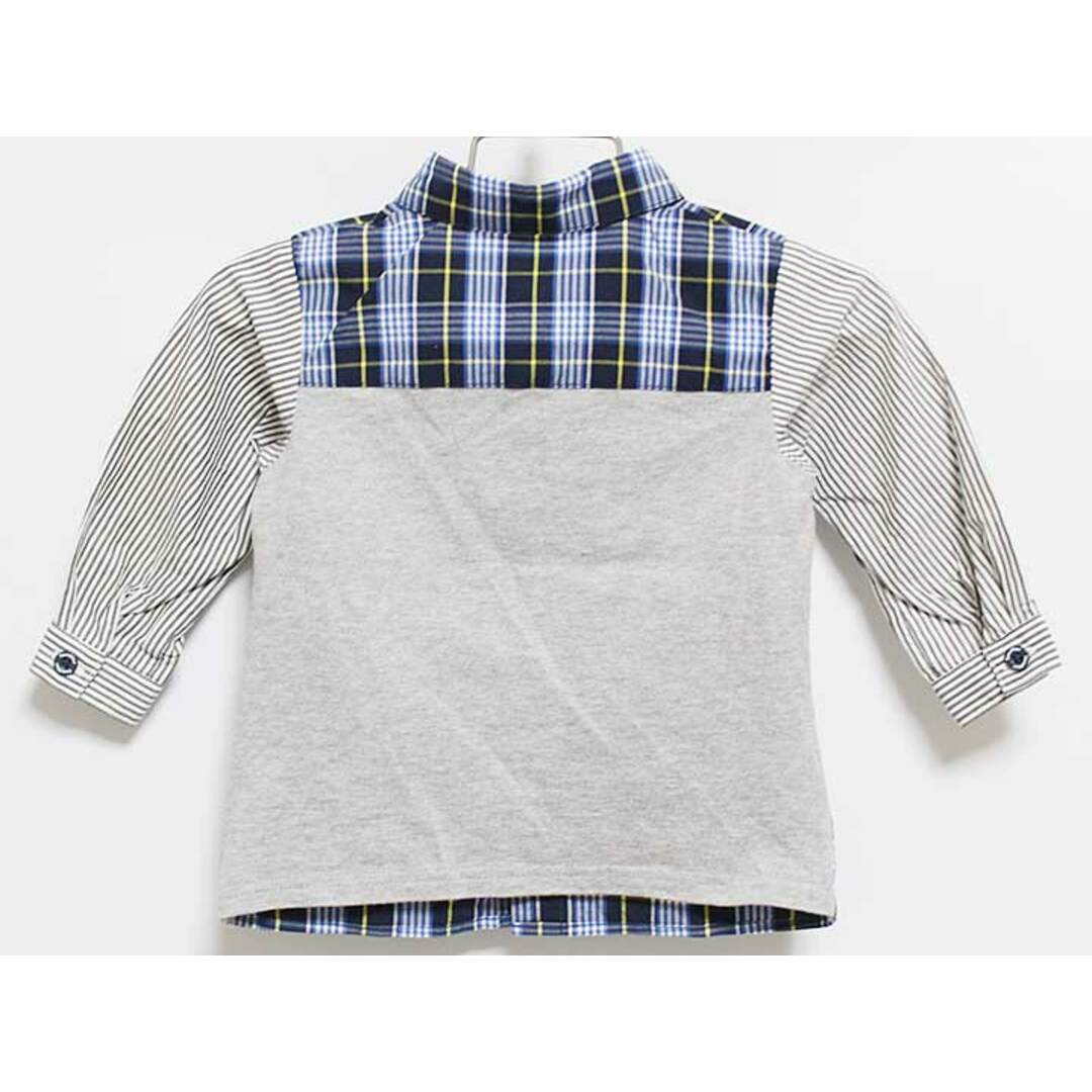 familiar(ファミリア)の【春物 新入荷!】‡ファミリア/familiar‡80cm 長袖シャツ 紺系【中古】子供服 キッズ kids ベビー服 baby 男の子 春秋 tops 803042 キッズ/ベビー/マタニティのベビー服(~85cm)(シャツ/カットソー)の商品写真