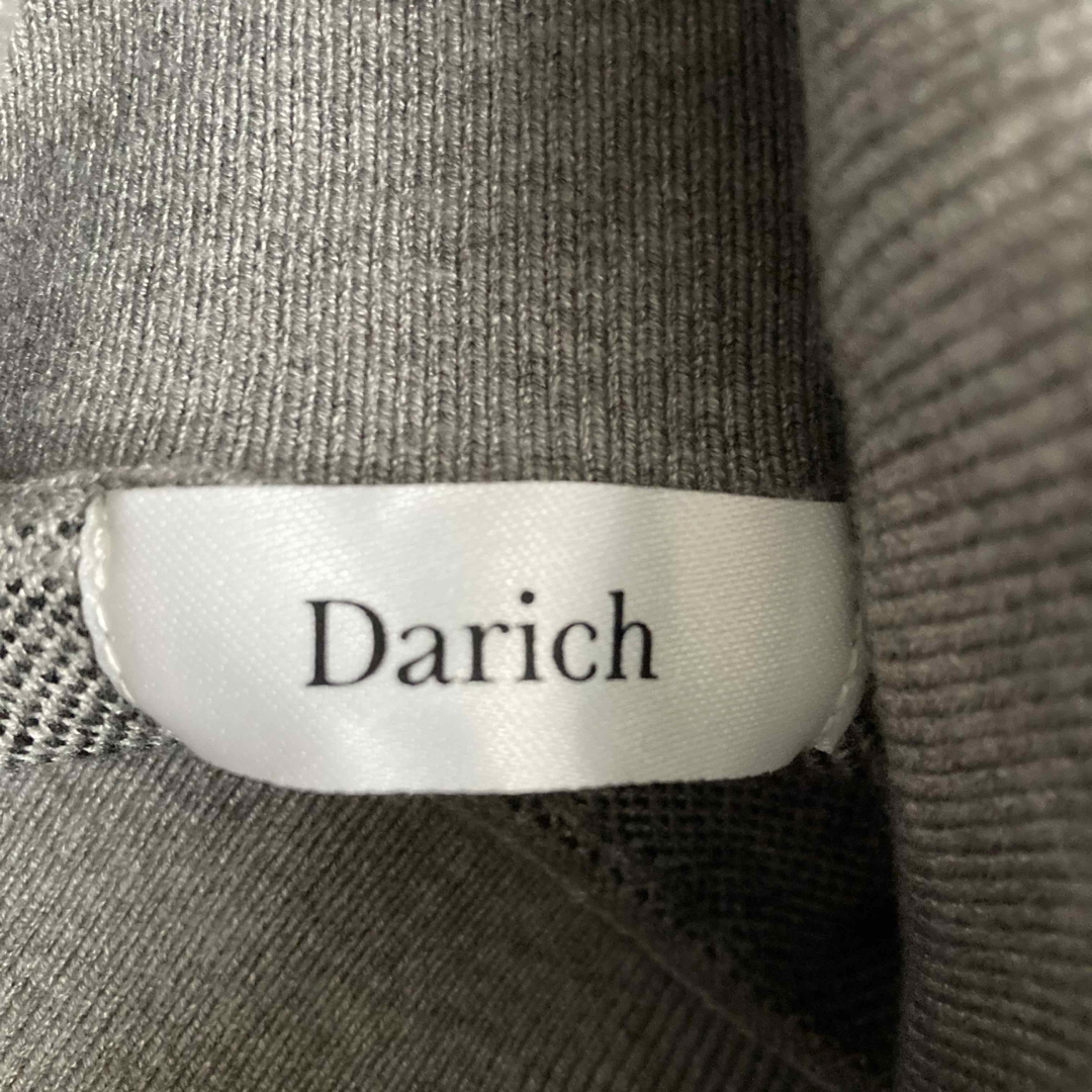 Darich(ダーリッチ)のDarich　2023新作　チェックファーニットミニワンピース　グレー　モコモコ レディースのワンピース(ミニワンピース)の商品写真