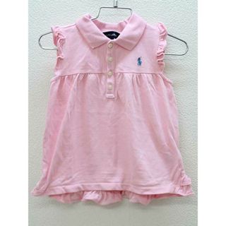 ラルフローレン(Ralph Lauren)の▽ラルフローレン/Ralph Lauren▽90cm ノースリーブポロシャツ ピンク【中古】子供服 キッズ kids ベビー服 baby 女の子 夏 607032 tops(シャツ/カットソー)