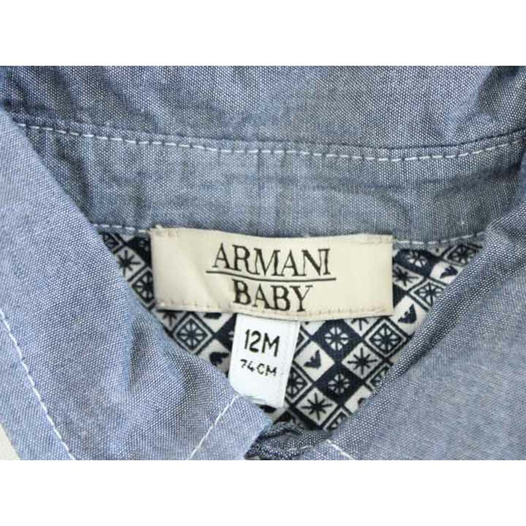 Armani(アルマーニ)の†アルマーニベビー/Armani baby†74cm ポロシャツ 白【中古】子供服 キッズ kids ベビー服 baby 男の子 夏 915032 tops キッズ/ベビー/マタニティのベビー服(~85cm)(シャツ/カットソー)の商品写真