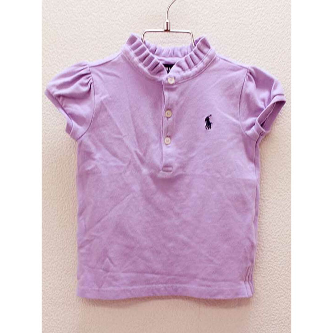 Ralph Lauren(ラルフローレン)の▽ラルフローレン/Ralph Lauren▽90cm 半袖ポロシャツ 薄紫【中古】子供服 キッズ kids ベビー服 baby 女の子 夏 607032 tops キッズ/ベビー/マタニティのベビー服(~85cm)(シャツ/カットソー)の商品写真