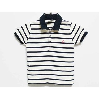 ‡プチバトー/PETIT BATEAU‡81cm 半袖ポロシャツ 白×紺【中古】子供服 キッズ kids ベビー服 baby 男の子 女の子 夏 615032 tops