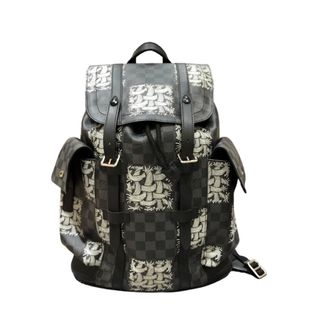 ルイヴィトン(LOUIS VUITTON)の　ルイ・ヴィトン LOUIS VUITTON クリストファーPM N41671 クリストファーネメス ダミエ・グラフィットキャンバス メンズ リュック・デイパック(バッグパック/リュック)