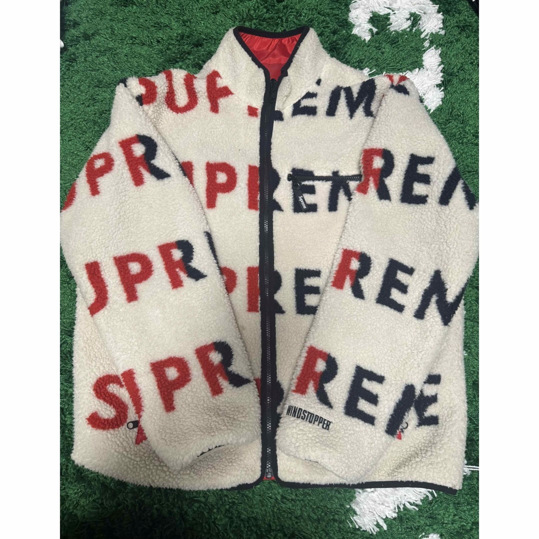 Supreme(シュプリーム)のReversible Logo Fleece Jacket "White" XL メンズのジャケット/アウター(ブルゾン)の商品写真