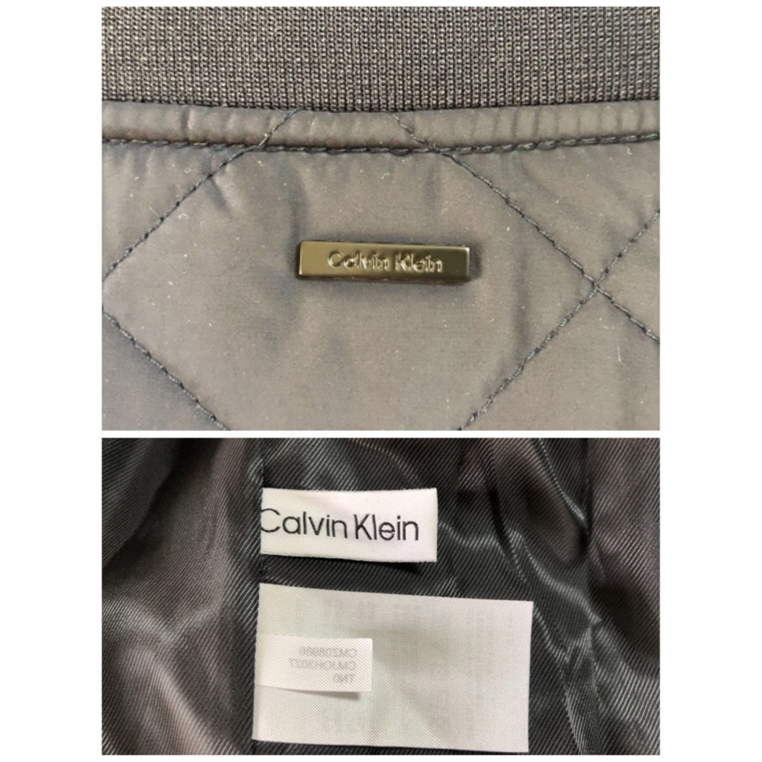 Calvin Klein(カルバンクライン)の【新品タグ付き】Calvin Klein MA-1キルティングジャケット 紺 L メンズのジャケット/アウター(フライトジャケット)の商品写真