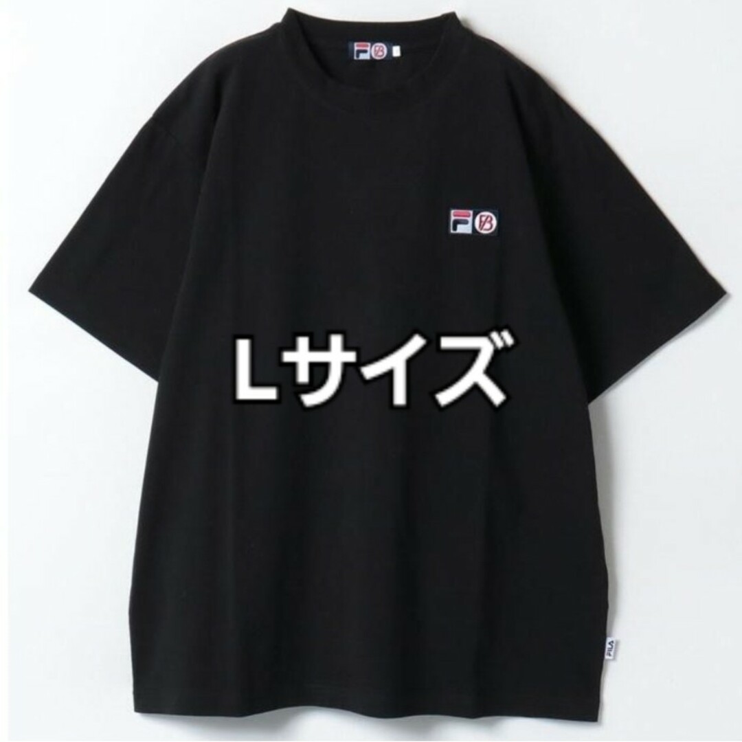 FILA - FILA × BE:FIRST ロゴ刺繍ワッペン Tシャツ 黒Lサイズの通販 by