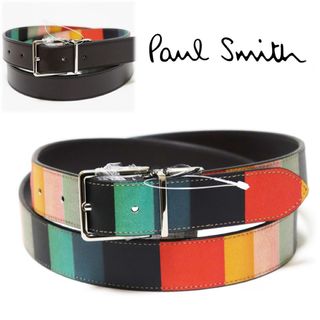 ポールスミス(Paul Smith)の《ポールスミス》新品 リバーシブルレザーベルト 102cmまで サイズ調整可(ベルト)