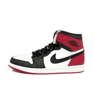 ナイキ(NIKE)のナイキ NIKE ■ 【 AIR JORDAN 1 RETRO HIGH OG Bred Toe 555088 184 】 エア ジョーダン 1 ハイ ブレッド トゥ つま黒 2013年 スニーカー　f21263(スニーカー)