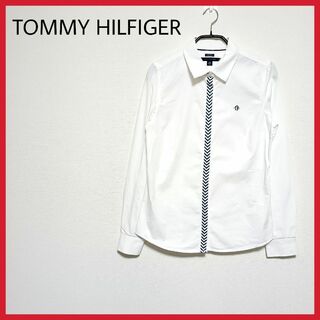 トミーヒルフィガー(TOMMY HILFIGER)のTOMMY HILFIGER　ワイシャツ　長袖　白　カジュアル　お洒落　◎(シャツ)