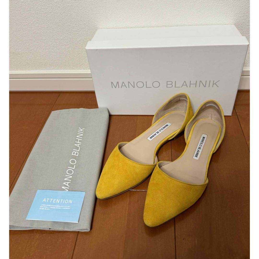 MANOLO BLAHNIK(マノロブラニク)の【美品】マノロブラニク　フラットシューズ レディースの靴/シューズ(バレエシューズ)の商品写真