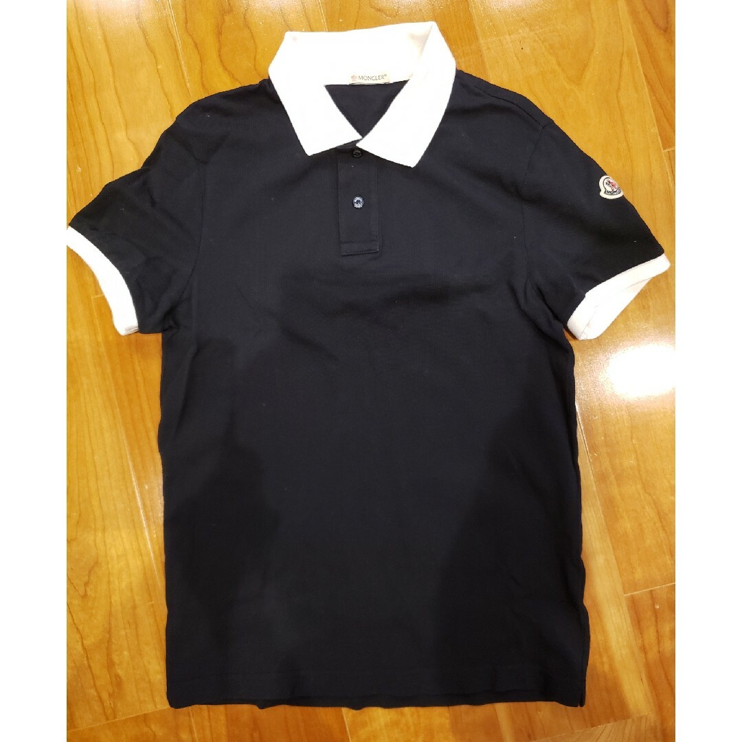 MONCLER(モンクレール)の【未使用】モンクレール　MONCLER　ポロシャツ　半袖　ブラック　size S メンズのトップス(ポロシャツ)の商品写真
