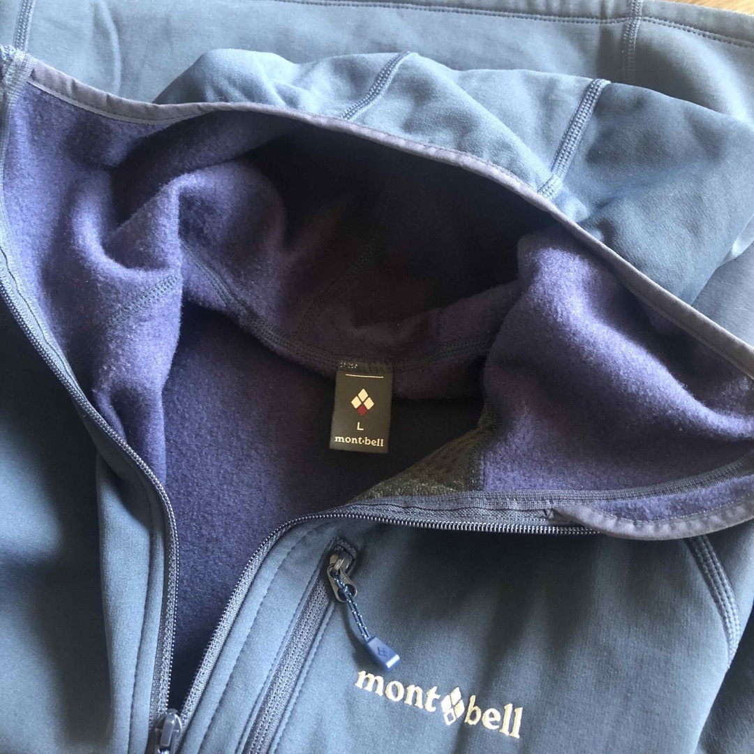 mont bell(モンベル)のmontbell モンベル パーカー ストレッチ ネイビー 紺 レディースのトップス(パーカー)の商品写真