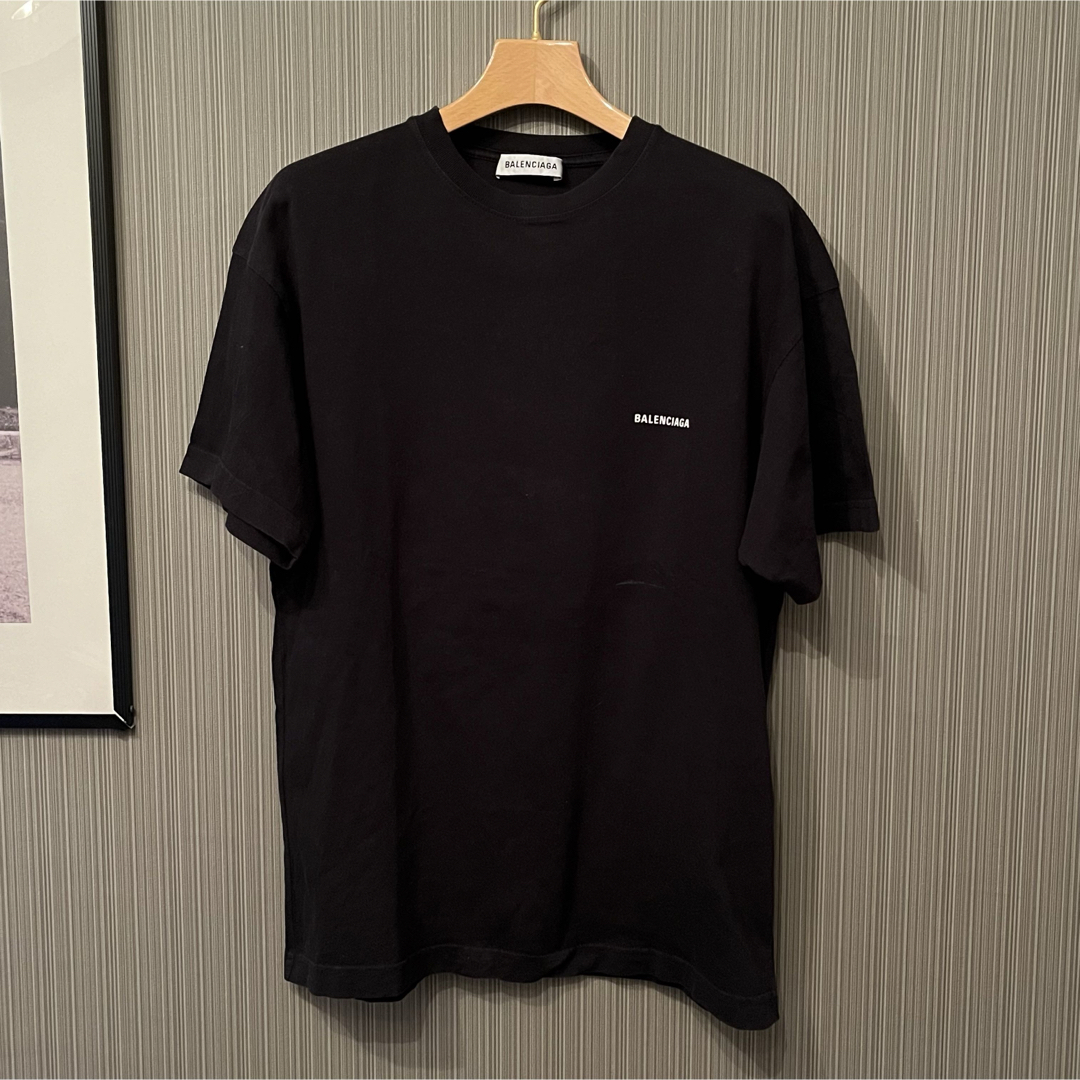 Balenciaga(バレンシアガ)のBALENCIAGA バレンシアガ ロゴプリント Tシャツ ブラック M メンズのトップス(Tシャツ/カットソー(半袖/袖なし))の商品写真