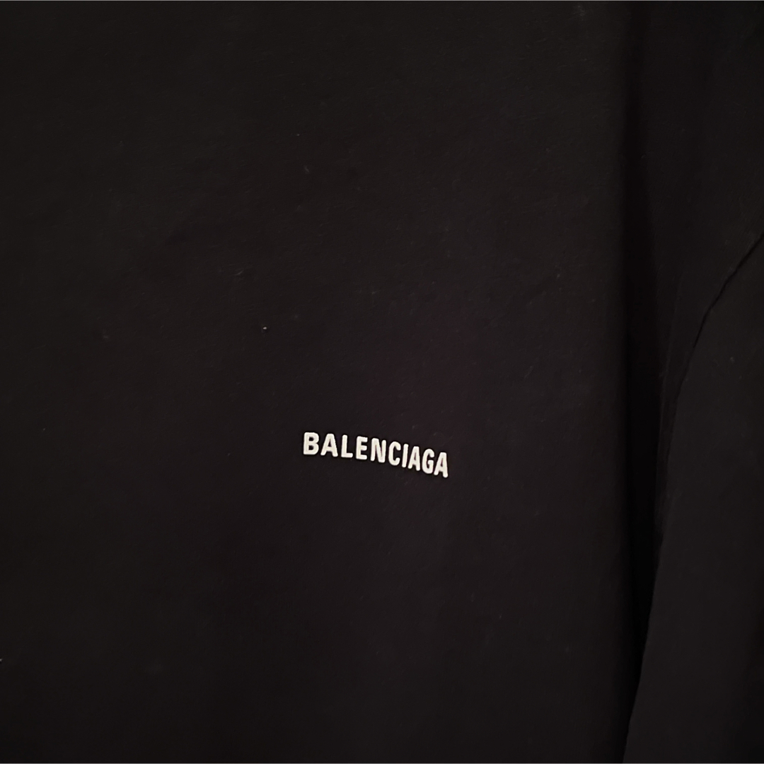 Balenciaga(バレンシアガ)のBALENCIAGA バレンシアガ ロゴプリント Tシャツ ブラック M メンズのトップス(Tシャツ/カットソー(半袖/袖なし))の商品写真