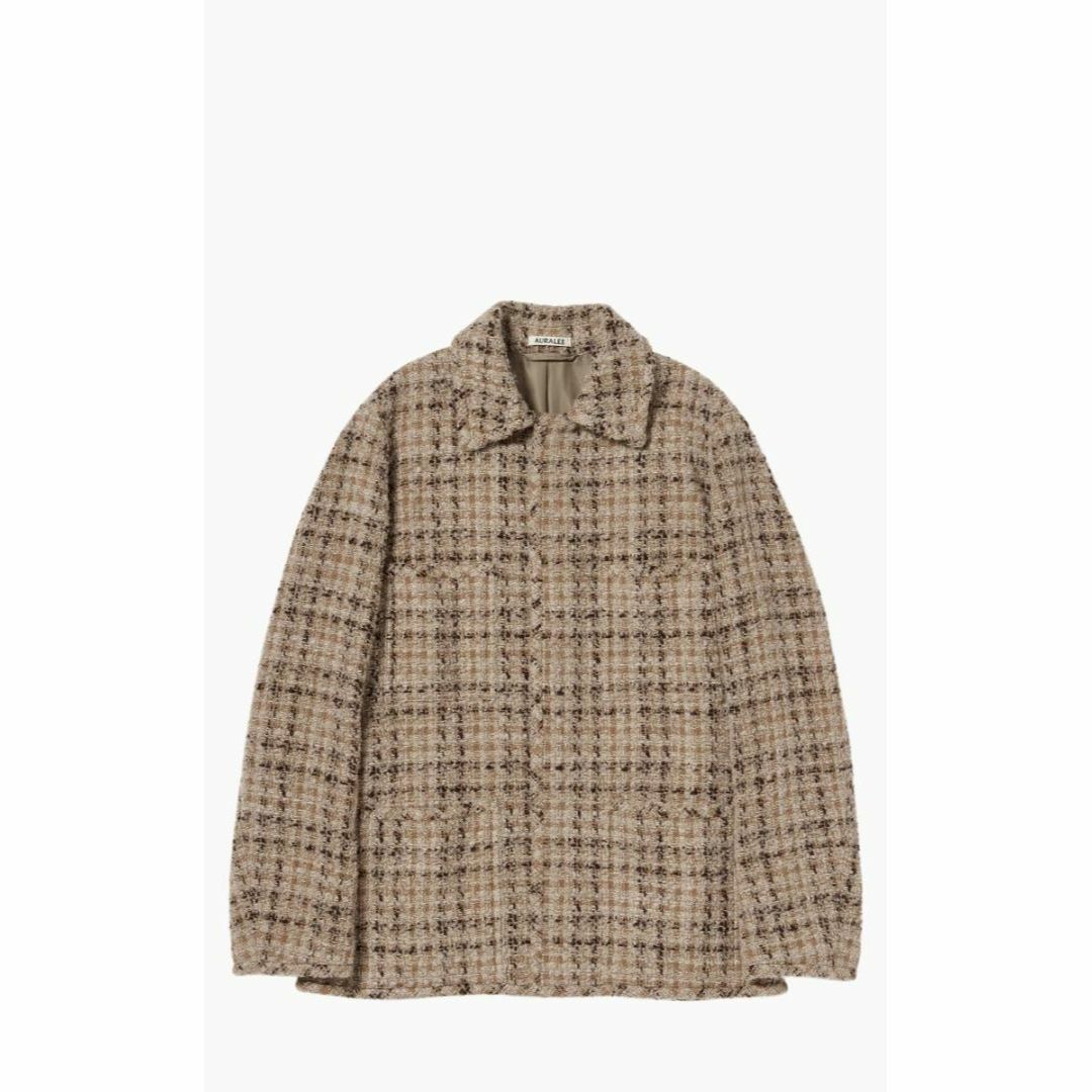22AW AURALEE HOMESPUN TWEED BLOUSON 0 美品 22AW AURALEE HOMESPUN TWEED BLOUSON 0 美品