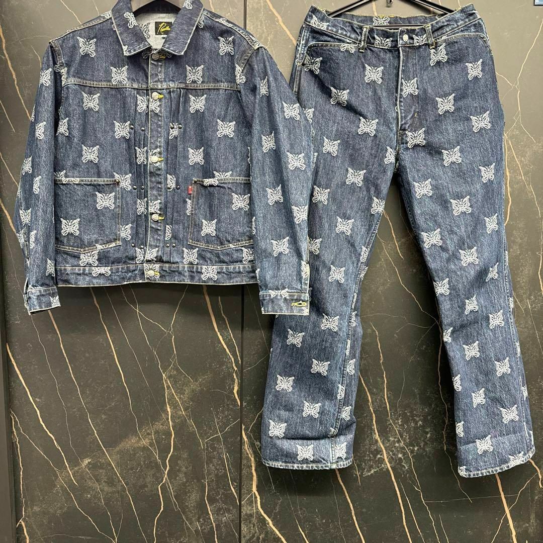 Needles(ニードルス)のNEEDLES denim set up 総柄 メンズのパンツ(デニム/ジーンズ)の商品写真