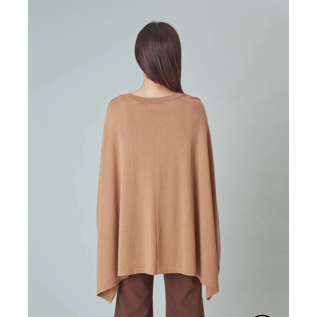 AULA AILA(アウラアイラ)の極美品☆WRINN Back Cape Knit Orange 38 レディースのトップス(ニット/セーター)の商品写真