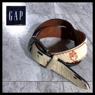 GAP - OLD GAP オールドギャップ ハラコレザー 牛革 ベルト サイズ32