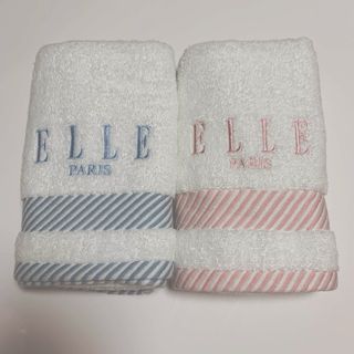 エル(ELLE)の新品　ELLEエル フェイスタオル2枚セット(タオル/バス用品)