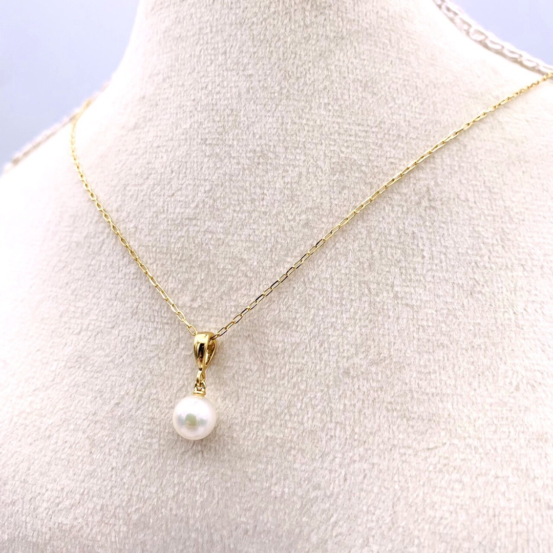 MIKIMOTO(ミキモト)の✴︎極美品　MIKIMOTO ミキモト K18 アコヤ真珠 パール ネックレス レディースのアクセサリー(ネックレス)の商品写真