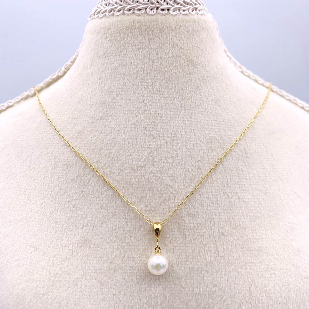 MIKIMOTO(ミキモト)の✴︎極美品　MIKIMOTO ミキモト K18 アコヤ真珠 パール ネックレス レディースのアクセサリー(ネックレス)の商品写真