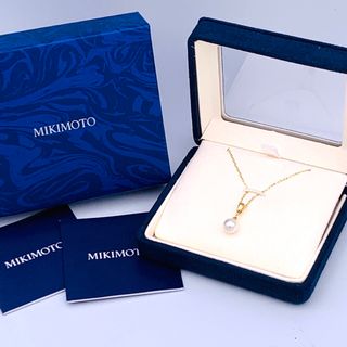 ミキモト(MIKIMOTO)の✴︎極美品　MIKIMOTO ミキモト K18 アコヤ真珠 パール ネックレス(ネックレス)